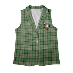 ScotsTee Shop Scottish Dunbar Hunting Ancient Women's Tartan Sleeveless Blazer Suit Vest