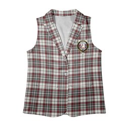 ScotsTee Shop Scottish Dunbar Plaid Modern Women's Tartan Sleeveless Blazer Suit Vest