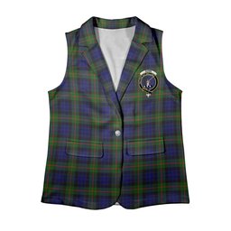 ScotsTee Shop Scottish Gunn Modern Women's Tartan Sleeveless Blazer Suit Vest