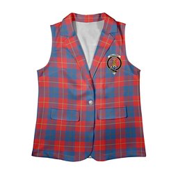 ScotsTee Shop Scottish Galloway Red Women's Tartan Sleeveless Blazer Suit Vest