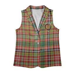 ScotsTee Shop Scottish Drummond of Strathallan Ancient Women's Tartan Sleeveless Blazer Suit Vest