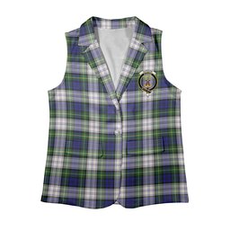ScotsTee Shop Scottish Gordon Dress Modern Women's Tartan Sleeveless Blazer Suit Vest