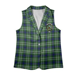 ScotsTee Shop Scottish Haliburton Women's Tartan Sleeveless Blazer Suit Vest