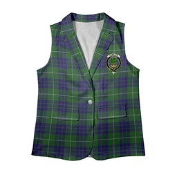 ScotsTee Shop Scottish Hamilton Hunting Women's Tartan Sleeveless Blazer Suit Vest