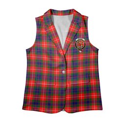 ScotsTee Shop Scottish Fraser Lovat Modern Women's Tartan Sleeveless Blazer Suit Vest