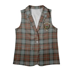 ScotsTee Shop Scottish Ferguson Weathered Women's Tartan Sleeveless Blazer Suit Vest