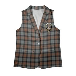 ScotsTee Shop Scottish Gunn Weathered Women's Tartan Sleeveless Blazer Suit Vest