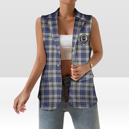 ScotsTee Shop Scottish Hannay Women's Tartan Sleeveless Blazer Suit Vest