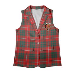 ScotsTee Shop Scottish Gregor of Balquhidder Modern Women's Tartan Sleeveless Blazer Suit Vest