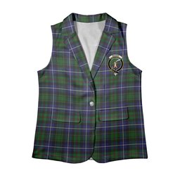 ScotsTee Shop Scottish MacRae Hunting Wilsons_ Women's Tartan Sleeveless Blazer Suit Vest