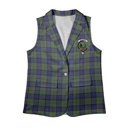 ScotsTee Shop Scottish MacLaren Women's Tartan Sleeveless Blazer Suit Vest