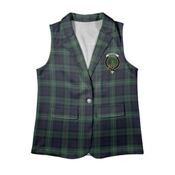 ScotsTee Shop Scottish MacEwan Modern Women's Tartan Sleeveless Blazer Suit Vest