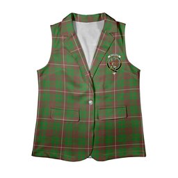 ScotsTee Shop Scottish McKinnon Hunting Modern Women's Tartan Sleeveless Blazer Suit Vest