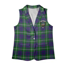 ScotsTee Shop Scottish McIntyre Hunting Modern Women's Tartan Sleeveless Blazer Suit Vest