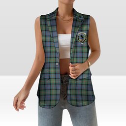 ScotsTee Shop Scottish MacDonell Of Glengarry Ancient Women's Tartan Sleeveless Blazer Suit Vest