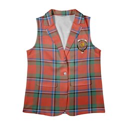 ScotsTee Shop Scottish Sinclair Ancient Women's Tartan Sleeveless Blazer Suit Vest