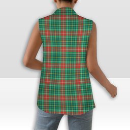 ScotsTee Shop Scottish Muirhead Modern Women's Tartan Sleeveless Blazer Suit Vest
