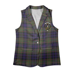 ScotsTee Shop Scottish McLellan Women's Tartan Sleeveless Blazer Suit Vest