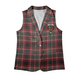 ScotsTee Shop Scottish Innes of Cowie Modern Women's Tartan Sleeveless Blazer Suit Vest