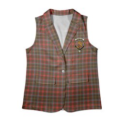 ScotsTee Shop Scottish McKintosh Hunting Weathered Women's Tartan Sleeveless Blazer Suit Vest