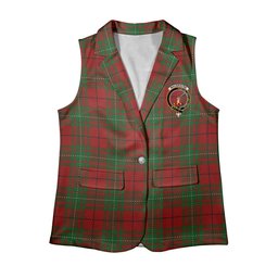 ScotsTee Shop Scottish MacAuley Women's Tartan Sleeveless Blazer Suit Vest