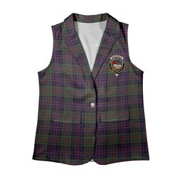 ScotsTee Shop Scottish MacDonald of Clanranald Women's Tartan Sleeveless Blazer Suit Vest