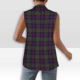 ScotsTee Shop Scottish MacDonald of Clanranald Women's Tartan Sleeveless Blazer Suit Vest