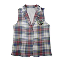 ScotsTee Shop Scottish MacBeth Dress Modern Women's Tartan Sleeveless Blazer Suit Vest