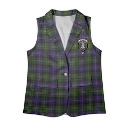 ScotsTee Shop Scottish Malcolm 1840 Women's Tartan Sleeveless Blazer Suit Vest