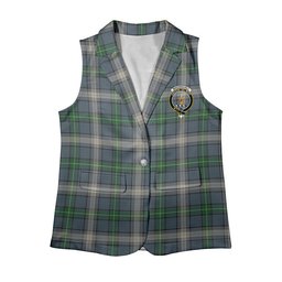 ScotsTee Shop Scottish MacDouall Women's Tartan Sleeveless Blazer Suit Vest