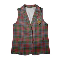 ScotsTee Shop Scottish MacPherson 5 Women's Tartan Sleeveless Blazer Suit Vest