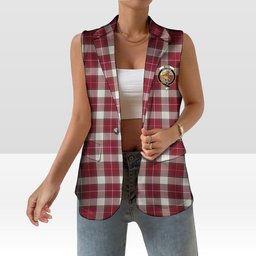 ScotsTee Shop Scottish McFie Dress Modern Women's Tartan Sleeveless Blazer Suit Vest