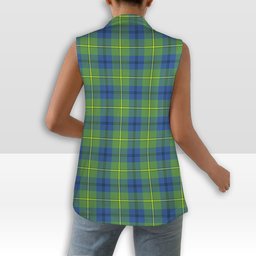 ScotsTee Shop Scottish Johnston Ancient Women's Tartan Sleeveless Blazer Suit Vest