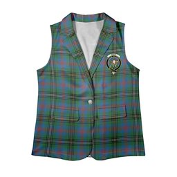 ScotsTee Shop Scottish Wood Ancient Clan Women's Tartan Sleeveless Blazer Suit Vest