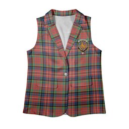 ScotsTee Shop Scottish MacPherson Ancient SC Women's Tartan Sleeveless Blazer Suit Vest