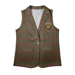 ScotsTee Shop Scottish MacGillivray Hunting Women's Tartan Sleeveless Blazer Suit Vest
