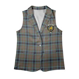 ScotsTee Shop Scottish MacTavish Hunting Ancient Women's Tartan Sleeveless Blazer Suit Vest