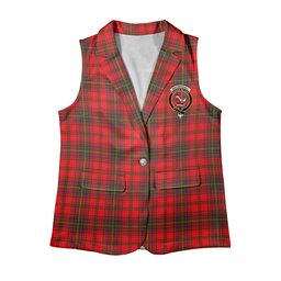 ScotsTee Shop Scottish MacDougall Modern Women's Tartan Sleeveless Blazer Suit Vest