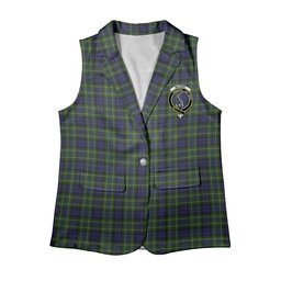 ScotsTee Shop Scottish MacNeil of Colonsay Women's Tartan Sleeveless Blazer Suit Vest