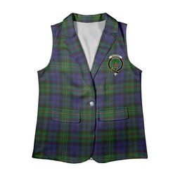 ScotsTee Shop Scottish MacEwen Women's Tartan Sleeveless Blazer Suit Vest