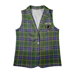 ScotsTee Shop Scottish Turnbull of Thornton Women's Tartan Sleeveless Blazer Suit Vest