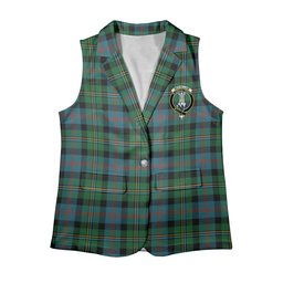 ScotsTee Shop Scottish McCallum Ancient Women's Tartan Sleeveless Blazer Suit Vest