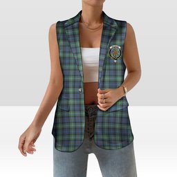ScotsTee Shop Scottish MacKenzie Ancient Women's Tartan Sleeveless Blazer Suit Vest