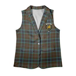 ScotsTee Shop Scottish MacTavish Hunting Women's Tartan Sleeveless Blazer Suit Vest
