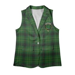 ScotsTee Shop Scottish MacArthur Highland Women's Tartan Sleeveless Blazer Suit Vest