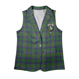 ScotsTee Shop Scottish Hunter of Hunterston Women's Tartan Sleeveless Blazer Suit Vest