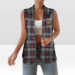 ScotsTee Shop Scottish MacPherson Dress 1 Women's Tartan Sleeveless Blazer Suit Vest