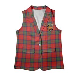 ScotsTee Shop Scottish McPherson of Cluny Modern Women's Tartan Sleeveless Blazer Suit Vest