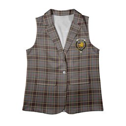 ScotsTee Shop Scottish Thompson special grey Women's Tartan Sleeveless Blazer Suit Vest