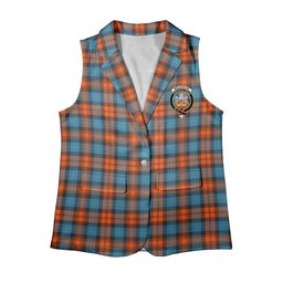 ScotsTee Shop Scottish McLachlan Ancient Women's Tartan Sleeveless Blazer Suit Vest